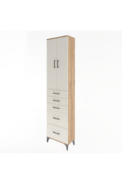 Arges Dolap 4 Raflı 5 Çekmeceli 2 Kapaklı 60x30x243 - S32M064V7A