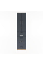 Arges Dolap 4 Raflı 5 Çekmeceli 2 Kapaklı 60x30x243 - S32M064V8A
