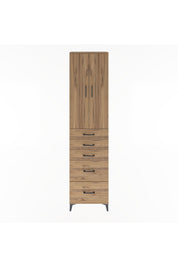 Arges Dolap 4 Raflı 5 Çekmeceli 2 Kapaklı 60x30x243 - S32M064V9A