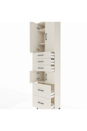 Arges Dolap 4 Raflı 5 Çekmeceli 4 Kapaklı 60x30x243 - S32M065V1A