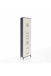 Arges Dolap 4 Raflı 5 Çekmeceli 4 Kapaklı 60x30x243 - S32M065V4A