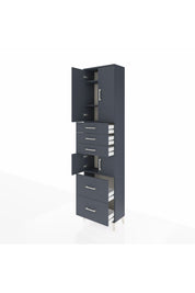 Arges Dolap 4 Raflı 5 Çekmeceli 4 Kapaklı 60x30x243 - S32M065V5A