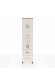 Arges Dolap 4 Raflı 5 Çekmeceli 4 Kapaklı 60x30x243 - S32M065V7A
