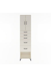 Arges Dolap 3 Raflı 5 Çekmeceli 2 Kapaklı 60x30x243 - S32M066V1A