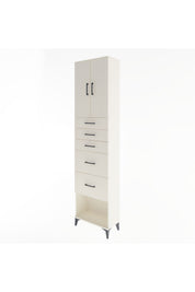 Arges Dolap 3 Raflı 5 Çekmeceli 2 Kapaklı 60x30x243 - S32M066V1A