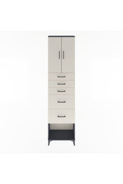 Arges Dolap 3 Raflı 5 Çekmeceli 2 Kapaklı 60x30x243 - S32M066V4A