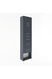 Arges Dolap 3 Raflı 5 Çekmeceli 2 Kapaklı 60x30x243 - S32M066V5A