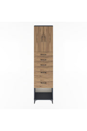 Arges Dolap 3 Raflı 5 Çekmeceli 2 Kapaklı 60x30x243 - S32M066V6A