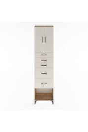 Arges Dolap 3 Raflı 5 Çekmeceli 2 Kapaklı 60x30x243 - S32M066V7A