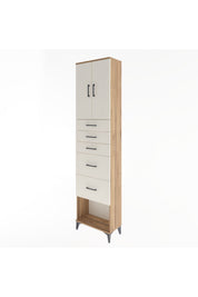 Arges Dolap 3 Raflı 5 Çekmeceli 2 Kapaklı 60x30x243 - S32M066V7A