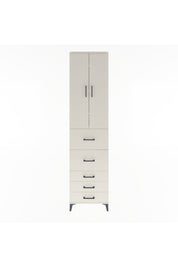 Arges Dolap 4 Raflı 5 Çekmeceli 2 Kapaklı 60x30x243 - S32M067V1A