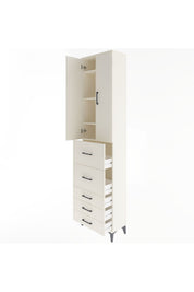 Arges Dolap 4 Raflı 5 Çekmeceli 2 Kapaklı 60x30x243 - S32M067V1A