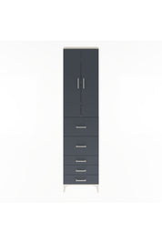 Arges Dolap 4 Raflı 5 Çekmeceli 2 Kapaklı 60x30x243 - S32M067V2A