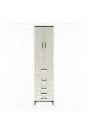 Arges Dolap 4 Raflı 5 Çekmeceli 2 Kapaklı 60x30x243 - S32M067V4A
