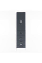 Arges Dolap 4 Raflı 5 Çekmeceli 2 Kapaklı 60x30x243 - S32M067V5A