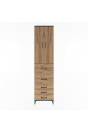 Arges Dolap 4 Raflı 5 Çekmeceli 2 Kapaklı 60x30x243 - S32M067V6A