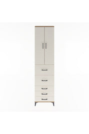 Arges Dolap 4 Raflı 5 Çekmeceli 2 Kapaklı 60x30x243 - S32M067V7A