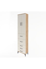 Arges Dolap 4 Raflı 5 Çekmeceli 2 Kapaklı 60x30x243 - S32M067V7A