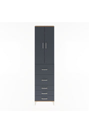 Arges Dolap 4 Raflı 5 Çekmeceli 2 Kapaklı 60x30x243 - S32M067V8A