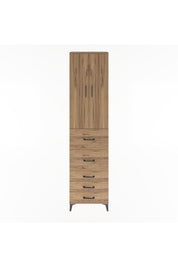 Arges Dolap 4 Raflı 5 Çekmeceli 2 Kapaklı 60x30x243 - S32M067V9A