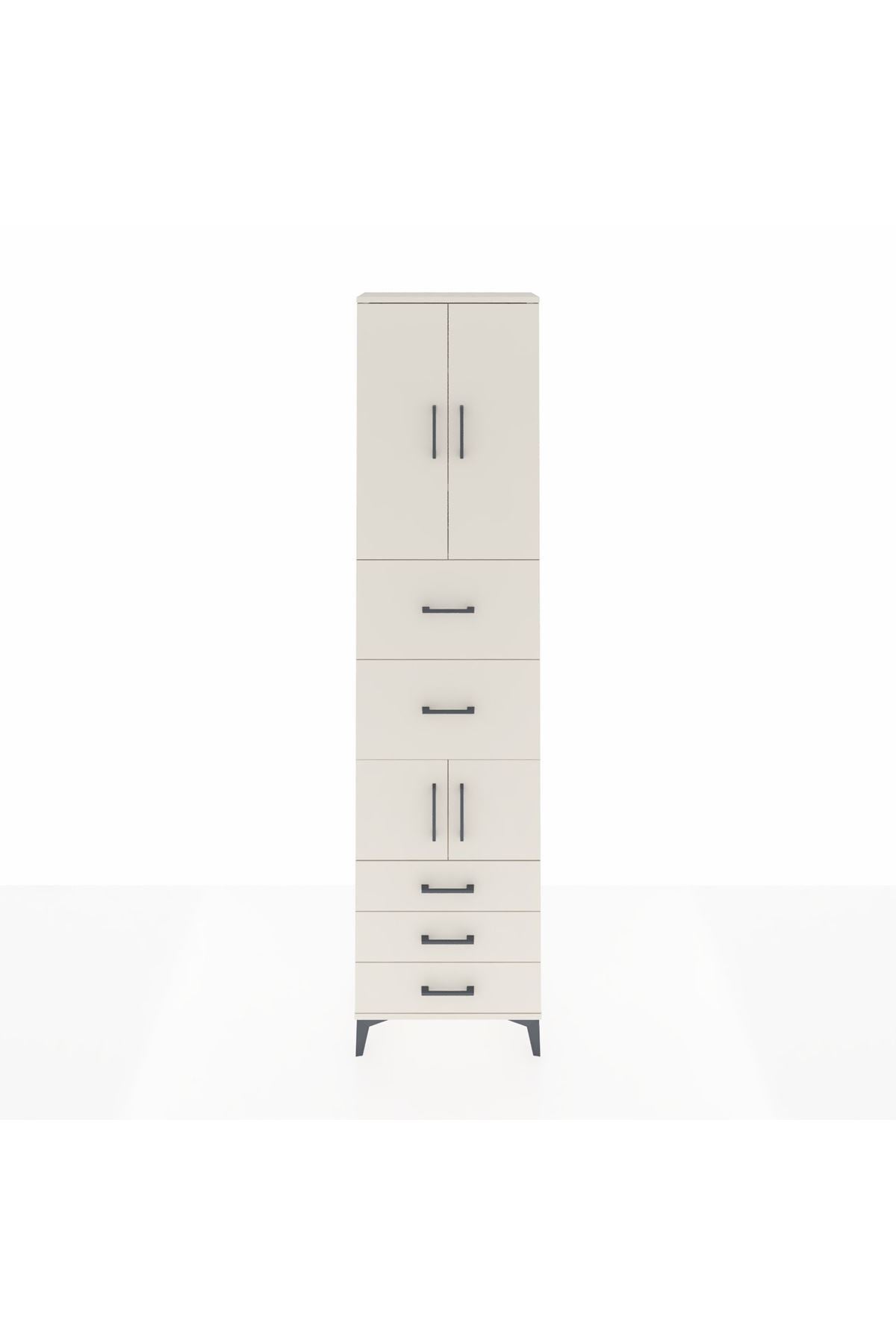 Arges Dolap 4 Raflı 5 Çekmeceli 4 Kapaklı 60x30x243 - S32M068V1A