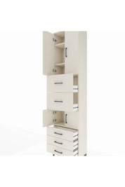Arges Dolap 4 Raflı 5 Çekmeceli 4 Kapaklı 60x30x243 - S32M068V1A