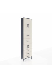 Arges Dolap 4 Raflı 5 Çekmeceli 4 Kapaklı 60x30x243 - S32M068V4A