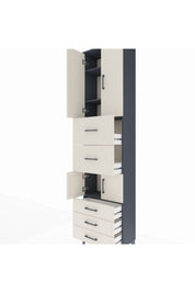Arges Dolap 4 Raflı 5 Çekmeceli 4 Kapaklı 60x30x243 - S32M068V4A