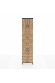 Arges Dolap 4 Raflı 5 Çekmeceli 4 Kapaklı 60x30x243 - S32M068V6A