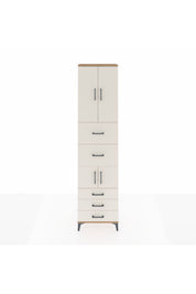 Arges Dolap 4 Raflı 5 Çekmeceli 4 Kapaklı 60x30x243 - S32M068V7A