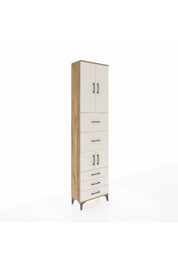 Arges Dolap 4 Raflı 5 Çekmeceli 4 Kapaklı 60x30x243 - S32M068V7A