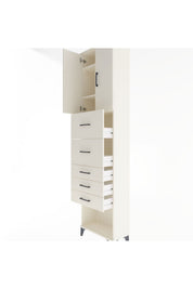 Arges Dolap 3 Raflı 5 Çekmeceli 2 Kapaklı 60x30x243 - S32M069V1A