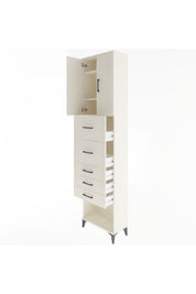 Arges Dolap 3 Raflı 5 Çekmeceli 2 Kapaklı 60x30x243 - S32M069V1A