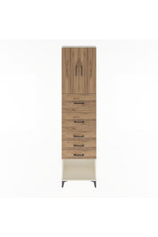 Arges Dolap 3 Raflı 5 Çekmeceli 2 Kapaklı 60x30x243 - S32M069V3A
