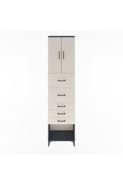 Arges Dolap 3 Raflı 5 Çekmeceli 2 Kapaklı 60x30x243 - S32M069V4A