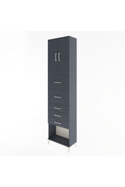 Arges Dolap 3 Raflı 5 Çekmeceli 2 Kapaklı 60x30x243 - S32M069V5A