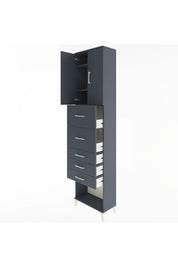 Arges Dolap 3 Raflı 5 Çekmeceli 2 Kapaklı 60x30x243 - S32M069V5A