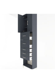 Arges Dolap 3 Raflı 5 Çekmeceli 2 Kapaklı 60x30x243 - S32M069V5A