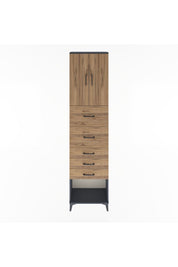 Arges Dolap 3 Raflı 5 Çekmeceli 2 Kapaklı 60x30x243 - S32M069V6A