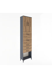 Arges Dolap 3 Raflı 5 Çekmeceli 2 Kapaklı 60x30x243 - S32M069V6A