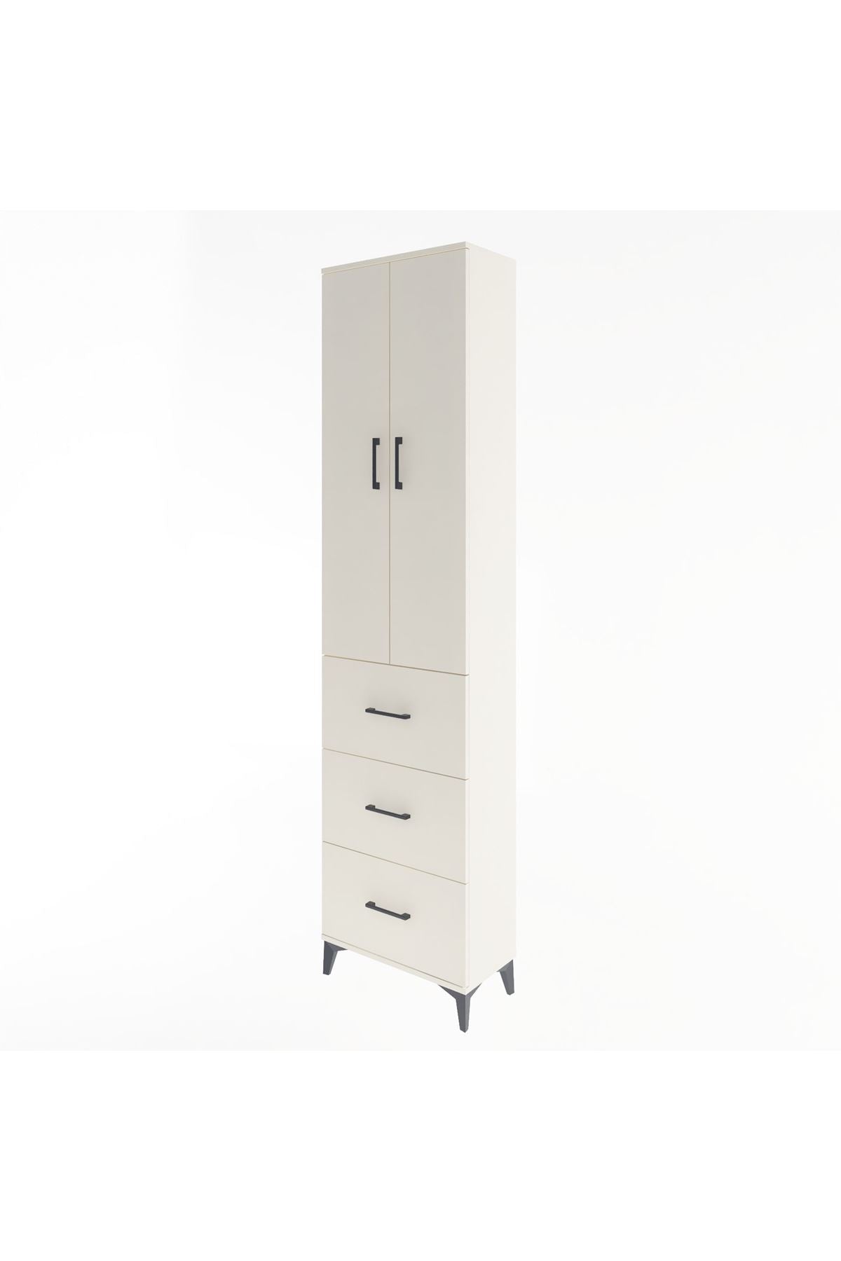 Arges Dolap 4 Raflı 3 Çekmeceli 2 Kapaklı 60x30x243 - S32M070V1A