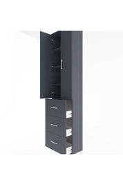 Arges Dolap 4 Raflı 3 Çekmeceli 2 Kapaklı 60x30x243 - S32M070V5A