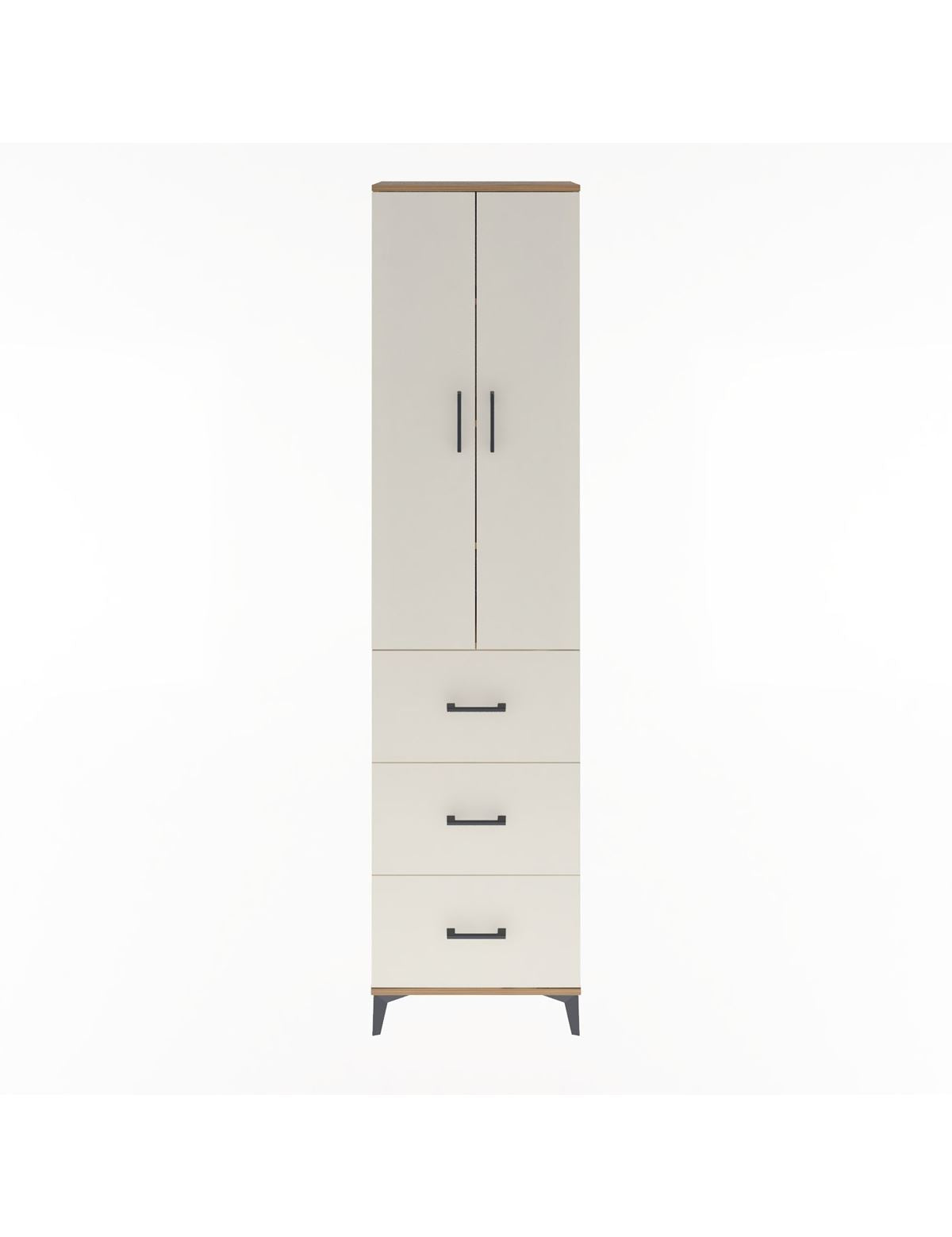 Arges Dolap 4 Raflı 3 Çekmeceli 2 Kapaklı 60x30x243 - S32M070V7A