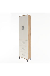 Arges Dolap 4 Raflı 3 Çekmeceli 2 Kapaklı 60x30x243 - S32M070V7A