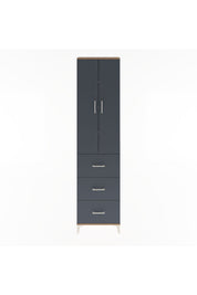 Arges Dolap 4 Raflı 3 Çekmeceli 2 Kapaklı 60x30x243 - S32M070V8A