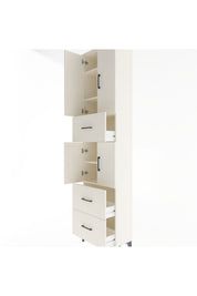 Arges Dolap 5 Raflı 3 Çekmeceli 4 Kapaklı 60x30x243 - S32M071V1A
