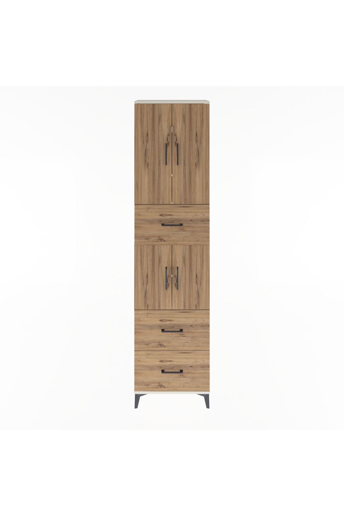 Arges Dolap 5 Raflı 3 Çekmeceli 4 Kapaklı 60x30x243 - S32M071V3A