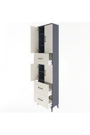 Arges Dolap 5 Raflı 3 Çekmeceli 4 Kapaklı 60x30x243 - S32M071V4A