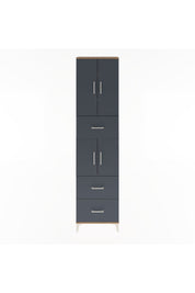 Arges Dolap 5 Raflı 3 Çekmeceli 4 Kapaklı 60x30x243 - S32M071V8A