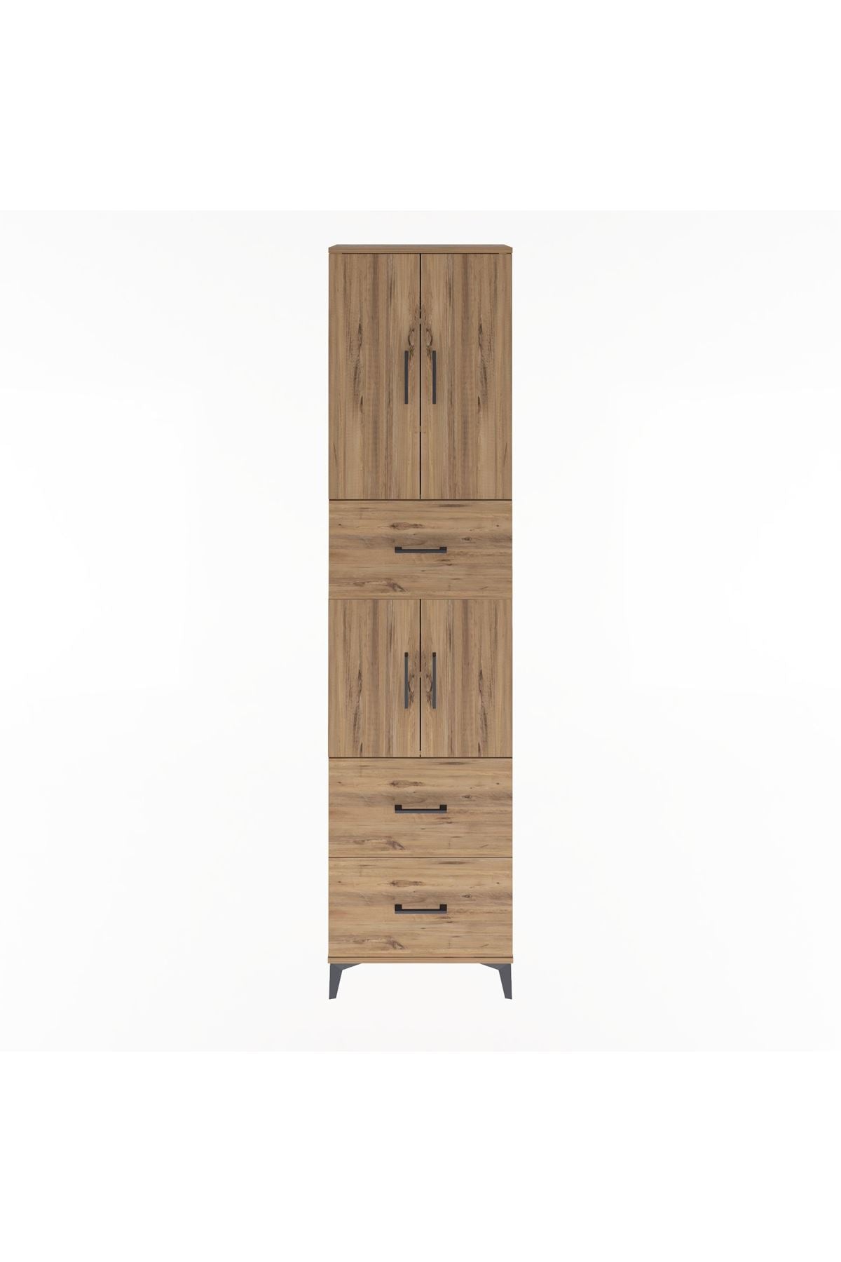 Arges Dolap 5 Raflı 3 Çekmeceli 4 Kapaklı 60x30x243 - S32M071V9A